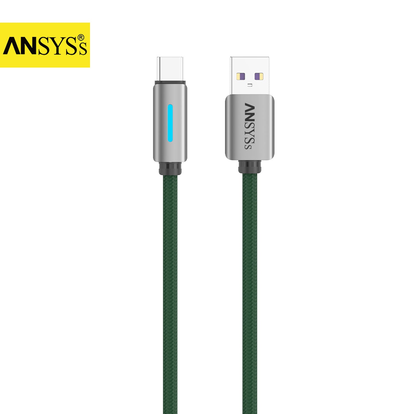 Type-C Cable CA-07TGR Green 3.1A 60W 1M