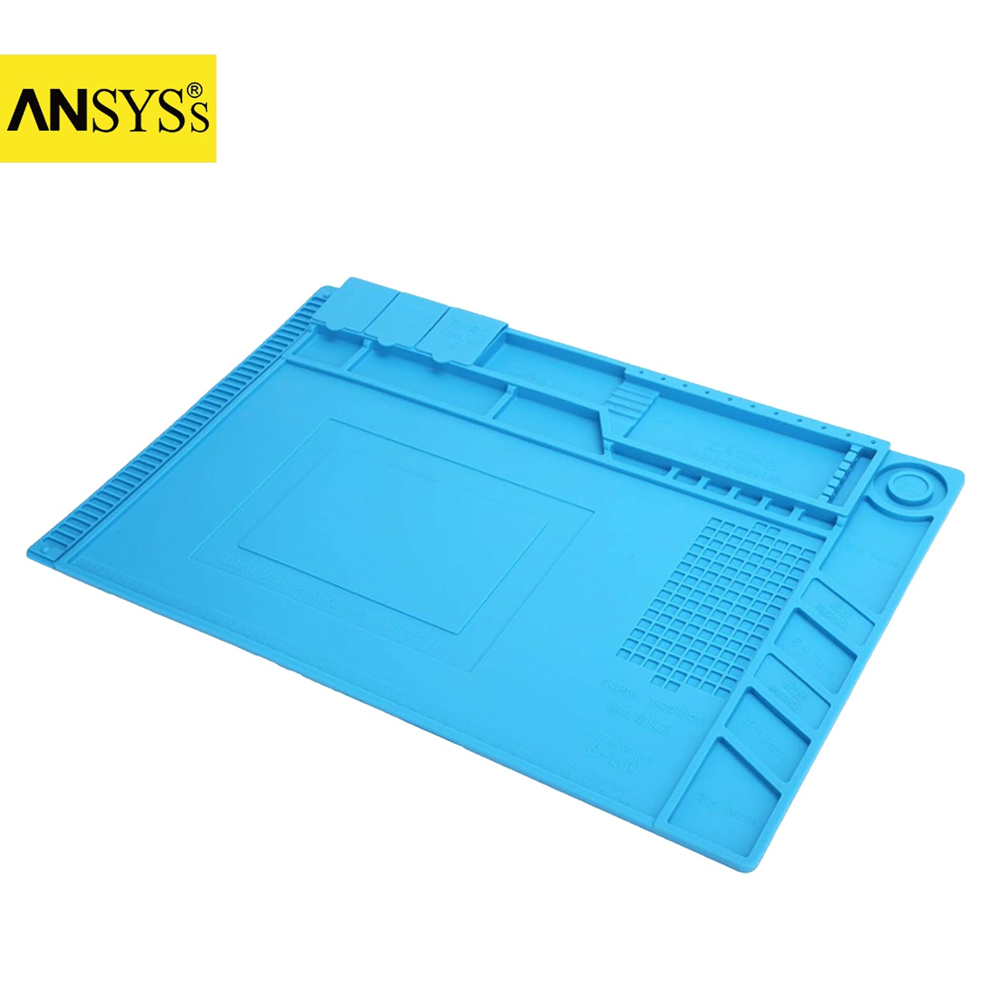 Repair Mat with tool slots Blue