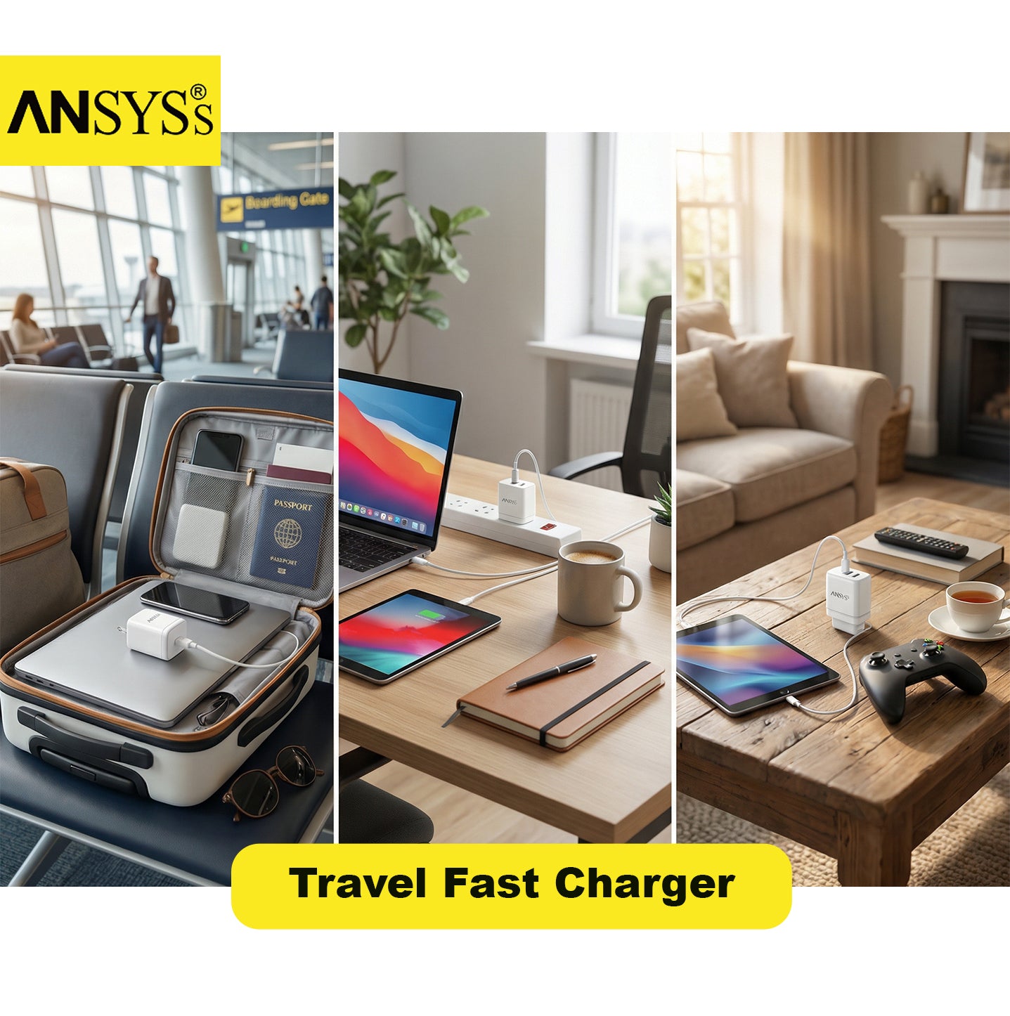 USB-A + USB-C 22.5W Travel Fast Charger MC-27