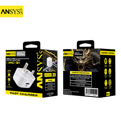 Fast Charging Adapter PD+USB MC-31