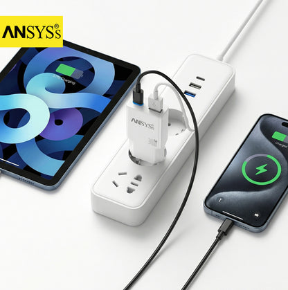 USB-A + USB-C 30W Ultra Slim Fast charer MC-26